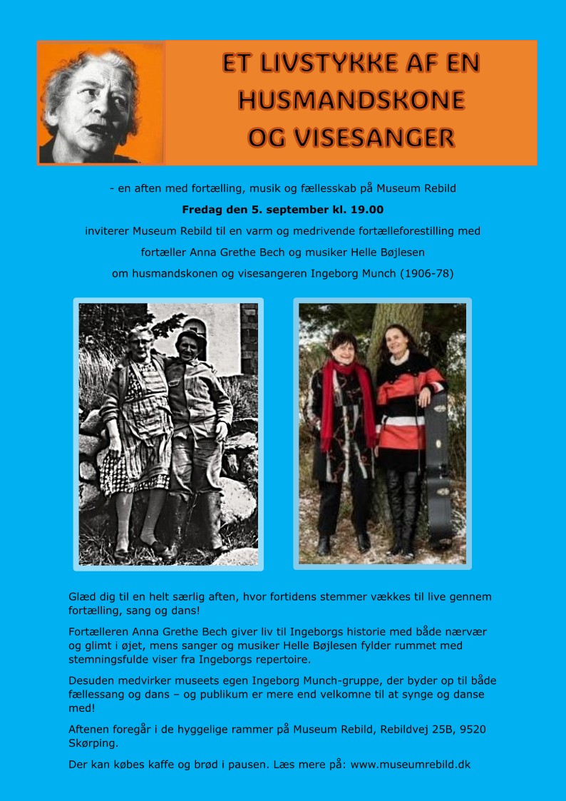 ET LIVSTYKKE AF EN HUSMANDSKONE OG VISESANGER blå heleside