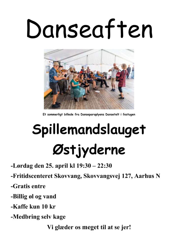 Danseaftenplakat 25 04 26